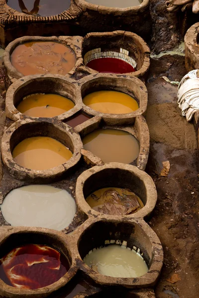 Morocco Fez Tannery  — Stockfoto